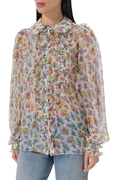 Шелковая блузка DOLCE & GABBANA, арт. F5U02T/IS10C, фото 3