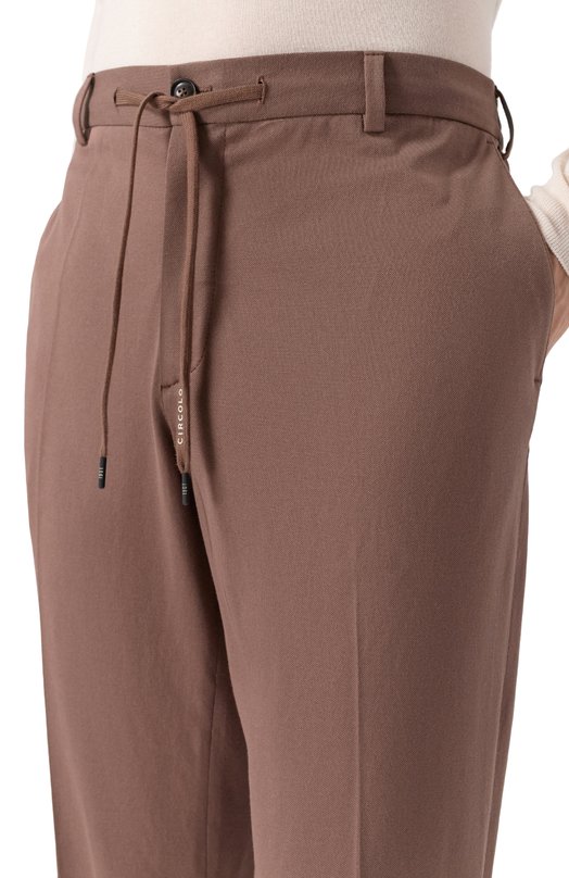 Хлопковые брюки Circolo 1901 CN5181 Коричневый  CN5181 Фото 5