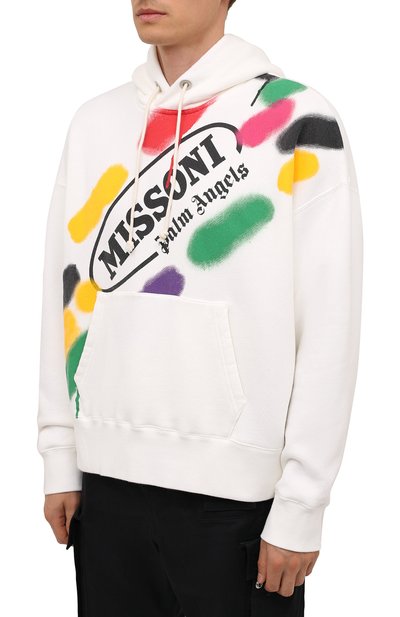 Хлопковое худи palm angels x missoni PALM ANGELS, арт. PMBB058F21FLE0140110, фото 3