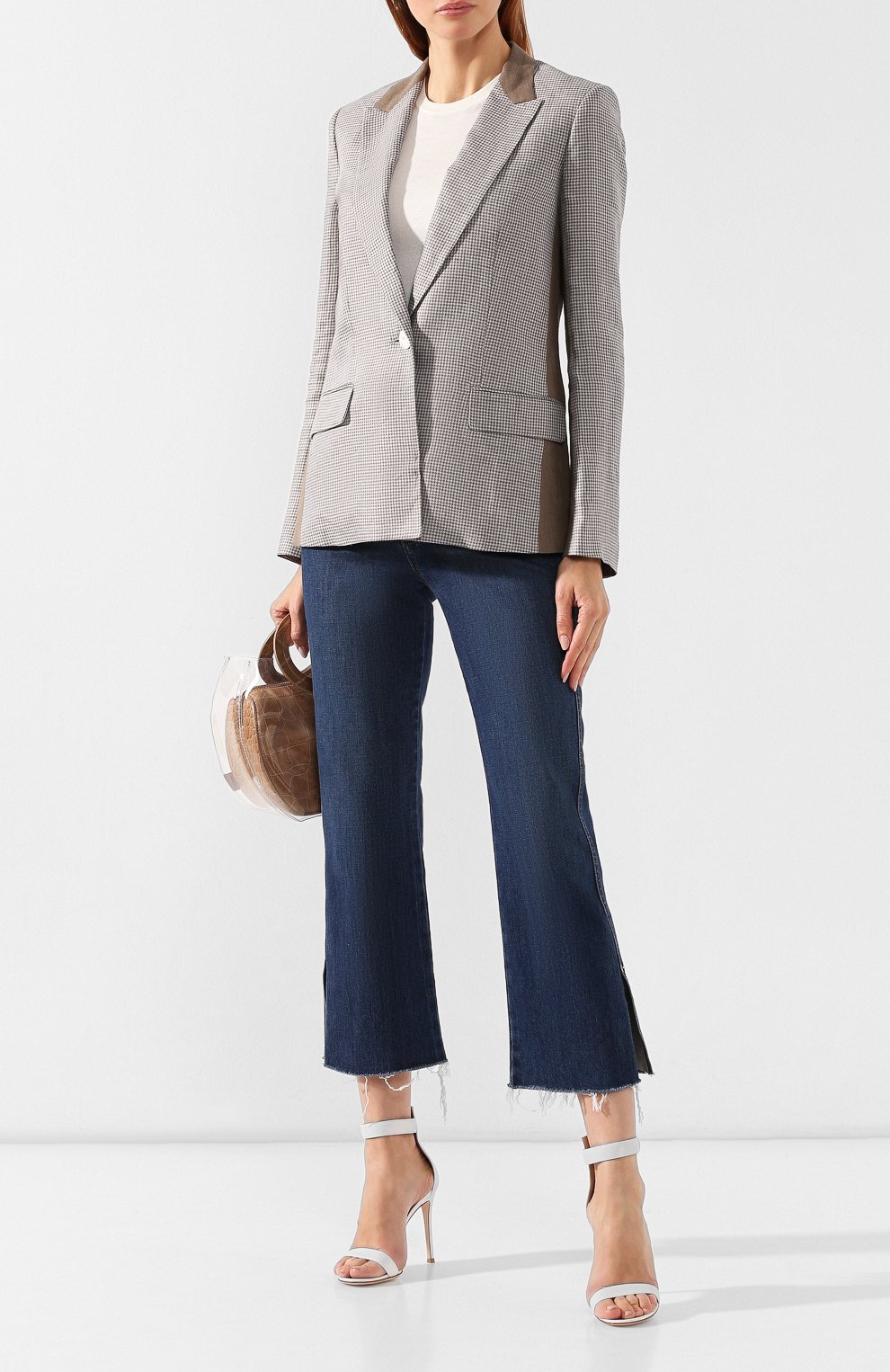 Льняной жакет RAG AND BONE хаки цвета по цене 74350 руб., арт. W29440536, фото 2 Льняной жакет RAG AND BONE, арт. W29440536, фото 2