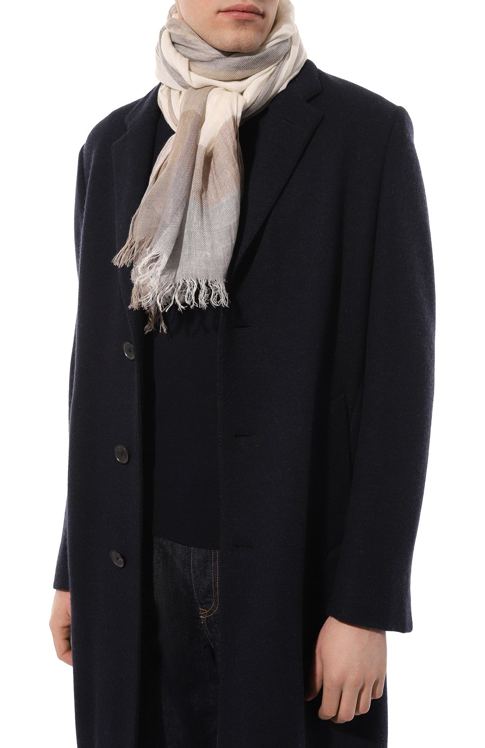 Шарф изо льна и кашемира STEFANO RICCI, арт. MIA3100030/31768, фото 2