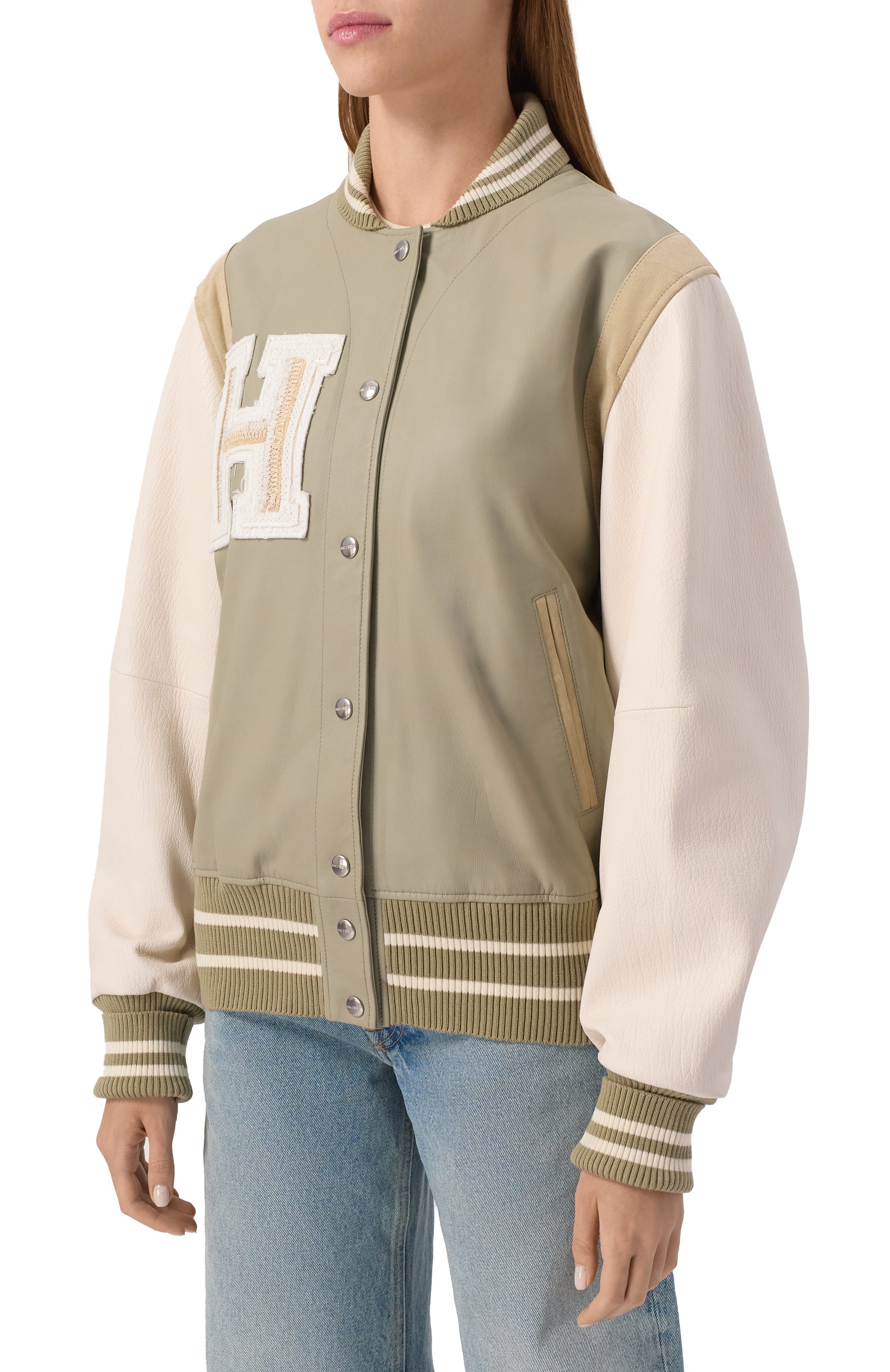 Кожаный бомбер HALFBOY, арт. HS251WL008, фото 3