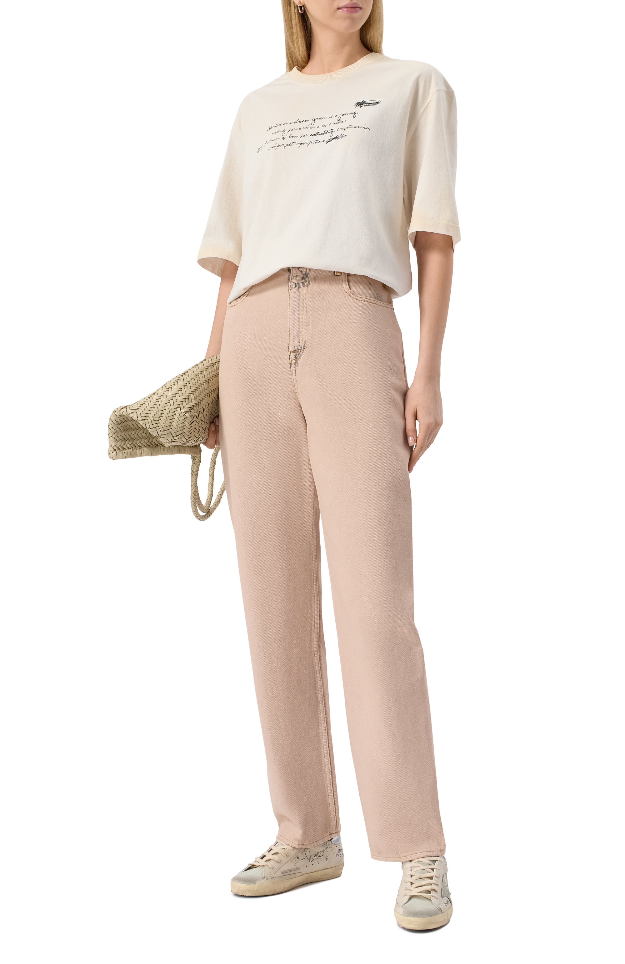 Кожаные кеды super star GOLDEN GOOSE DELUXE BRAND кремового цвета по цене 68400 руб., арт. GWF00101.F006889, фото 2 Кожаные кеды super star GOLDEN GOOSE DELUXE BRAND, арт. GWF00101.F006889, фото 2