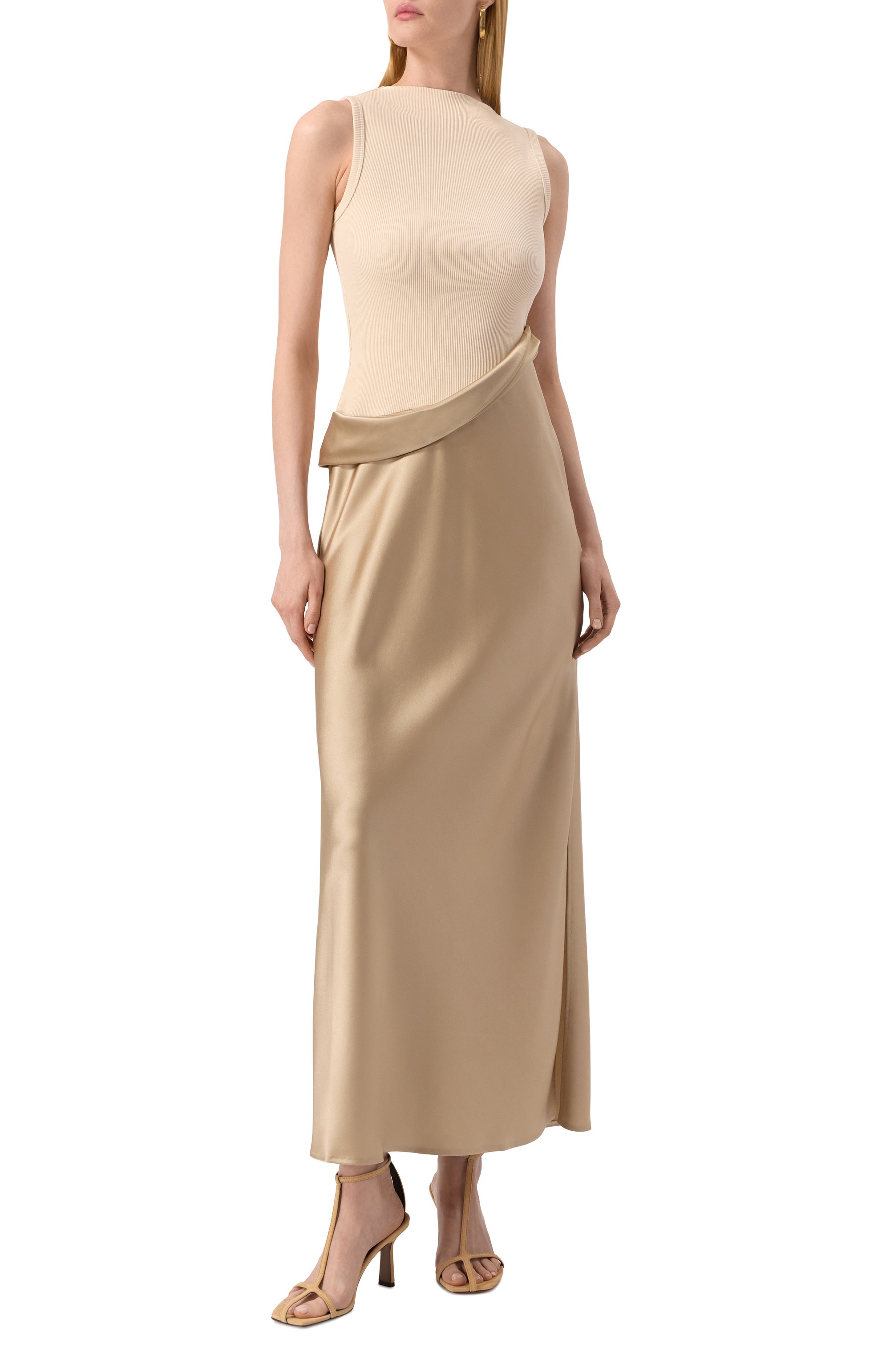 Комбинированное платье NANUSHKA, арт. NW25SSDR21175, фото 2