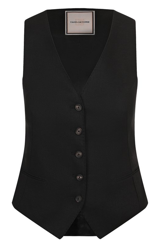 Льняной жилет Tagliatore 0205 GISELLE/340021 Чёрный GISELLE/340021