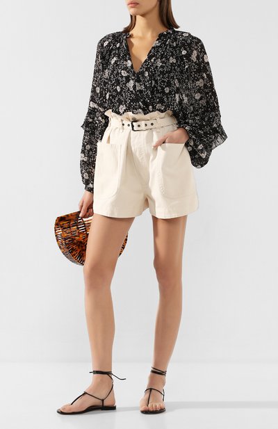 Шорты из смеси хлопка и льна ISABEL MARANT ETOILE, арт. SH0286-20P007E/RIKE, фото 2