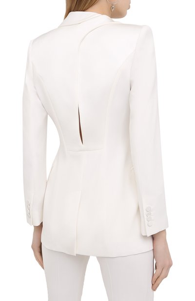 Жакет ALEXANDER MCQUEEN белого цвета по цене 263500 руб., арт. 643466/QEAAA, фото 4 Жакет ALEXANDER MCQUEEN, арт. 643466/QEAAA, фото 4
