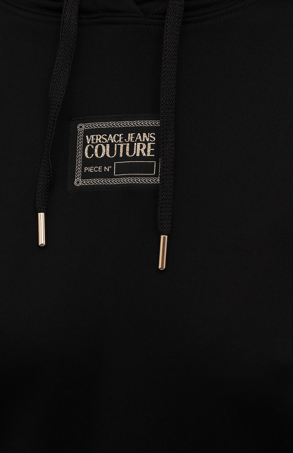 Худи VERSACE JEANS COUTURE черного цвета по цене 21200 руб., арт. 71HAI304-71DP304 FELPA FLUIDA BLACK/F0001, фото 5 Худи VERSACE JEANS COUTURE, арт. 71HAI304-71DP304 FELPA FLUIDA BLACK/F0001, фото 5