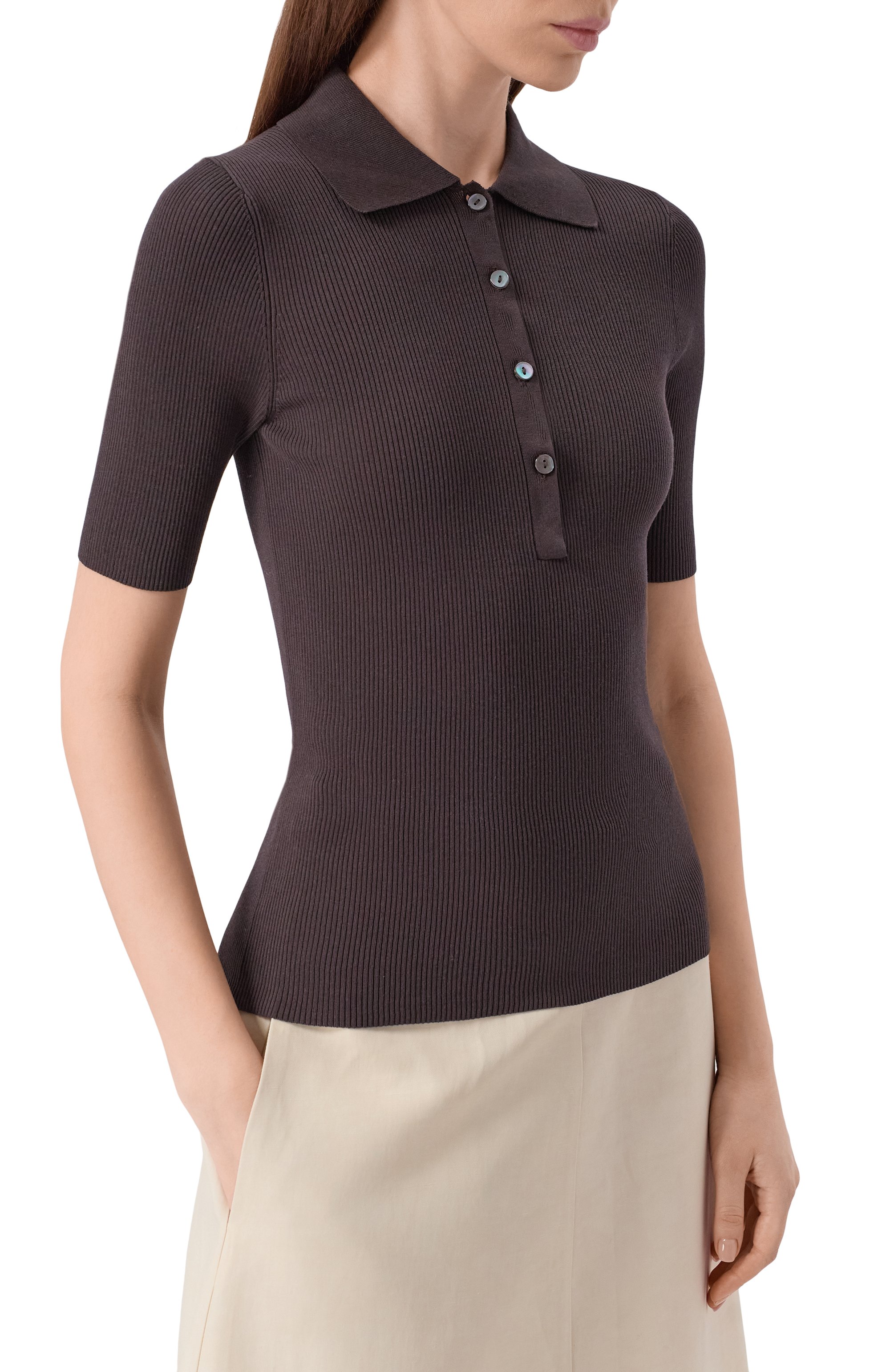 Хлопковое поло P.A.R.O.S.H., арт. D540962/CIPRIA26, фото 3