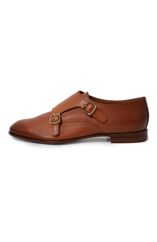 фото Кожаные монки double-buckle santoni