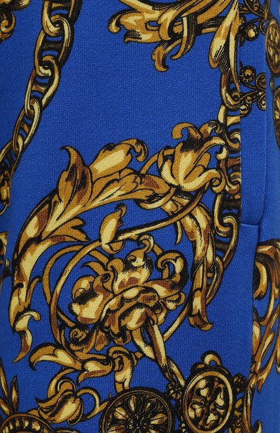 Хлопковые джоггеры VERSACE JEANS COUTURE синего цвета по цене 42350 руб., арт. 71HAA310-71DP310 FELPA GAR PR BAR0QUE/FS002, фото 5 Хлопковые джоггеры VERSACE JEANS COUTURE, арт. 71HAA310-71DP310 FELPA GAR PR BAR0QUE/FS002, фото 5