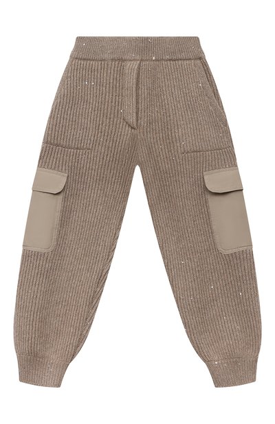 Брюки из кашемира и шерсти BRUNELLO CUCINELLI, арт. BBMMBD024A