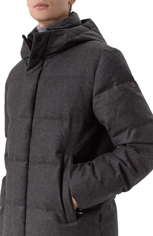 Пуховая куртка из шерсти и кашемира Duno WINS0R/LEVIC0 Серый  WINS0R/LEVIC0 Фото 5