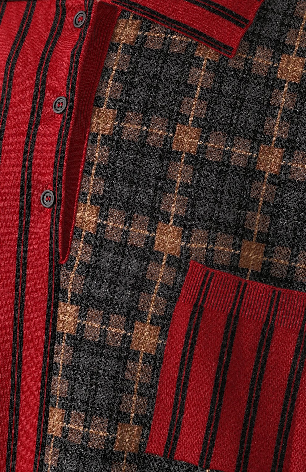 Шерстяная рубашка LOEWE бордового цвета по цене 77800 руб., арт. S3299990SM, фото 5 Шерстяная рубашка LOEWE, арт. S3299990SM, фото 5