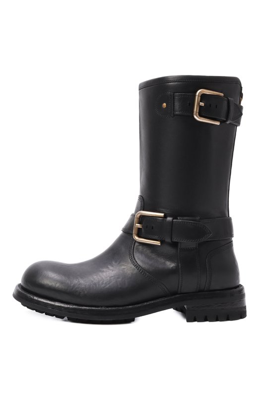 Кожаные ботинки Bernini Dolce & Gabbana CT1081/AW352 Чёрный  CT1081/AW352 Фото 4