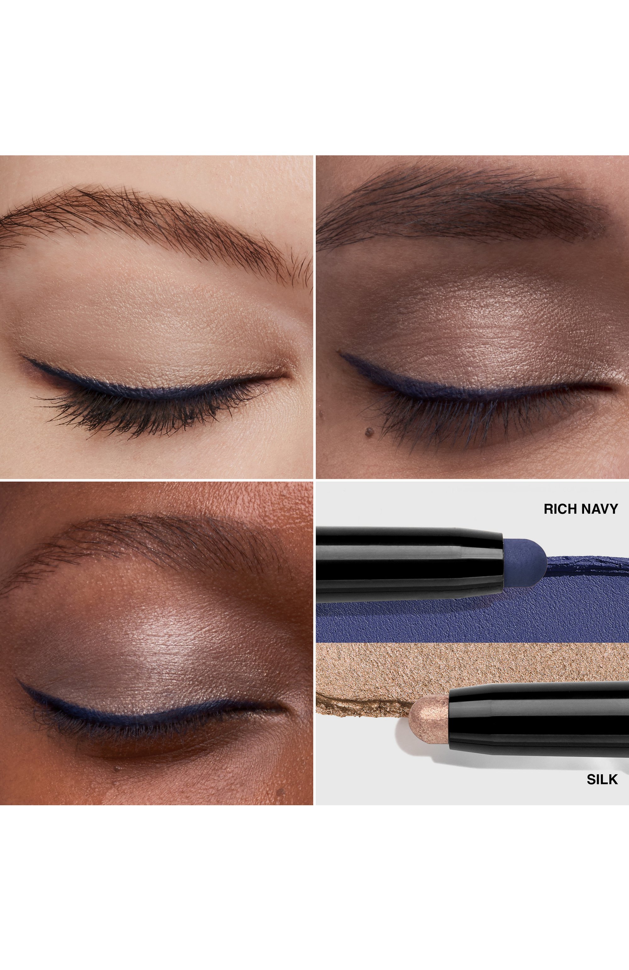 Двусторонние тени-карандаш, оттенок silk shimmer / rich navy matte (1,6g) BOBBI BROWN, арт. H6DL-01, фото 3