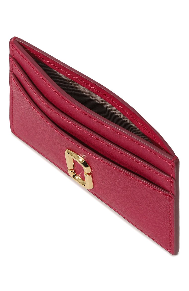 Женский кожаный футляр для кредитных карт MARC JACOBS (THE) фуксия цвета, арт. 2S3SMP006S01 | Фото 3 (Нос: Не проставлено; Материал: Натуральная кожа)