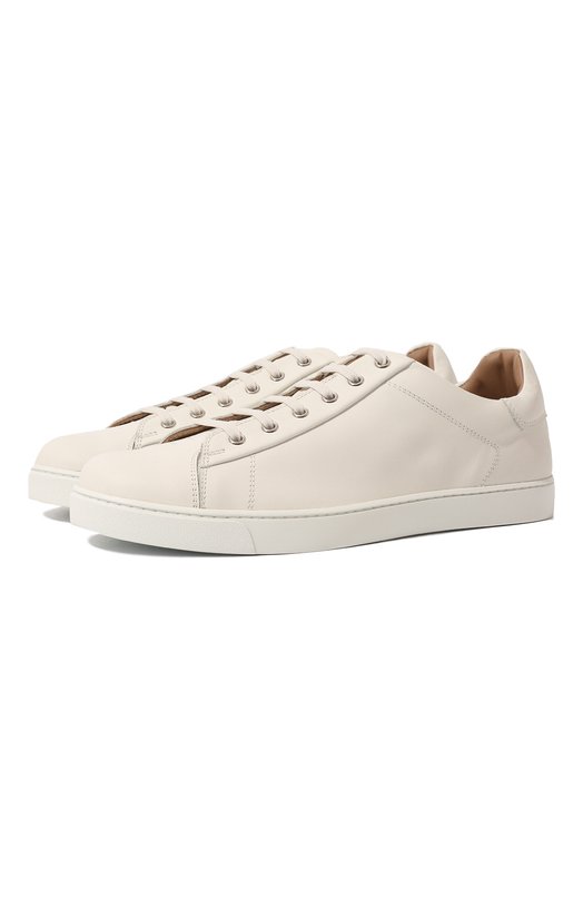 Кожаные кеды Gianvito Rossi S26340.M1WHT.CLNBIAN Белый S26340.M1WHT.CLNBIAN