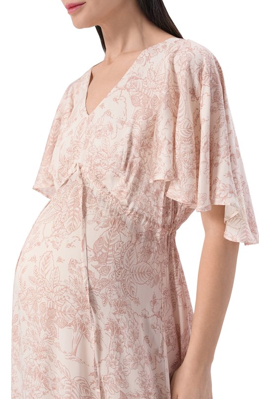 Платье из вискозы Pietro Brunelli AG0446/VI0091 Бежевый  AG0446/VI0091 Фото 4