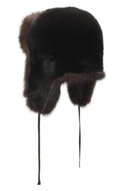 Шапка-ушанка сандра из меха норки и соболя FURLAND, арт. 0139625610017400000, фото 2