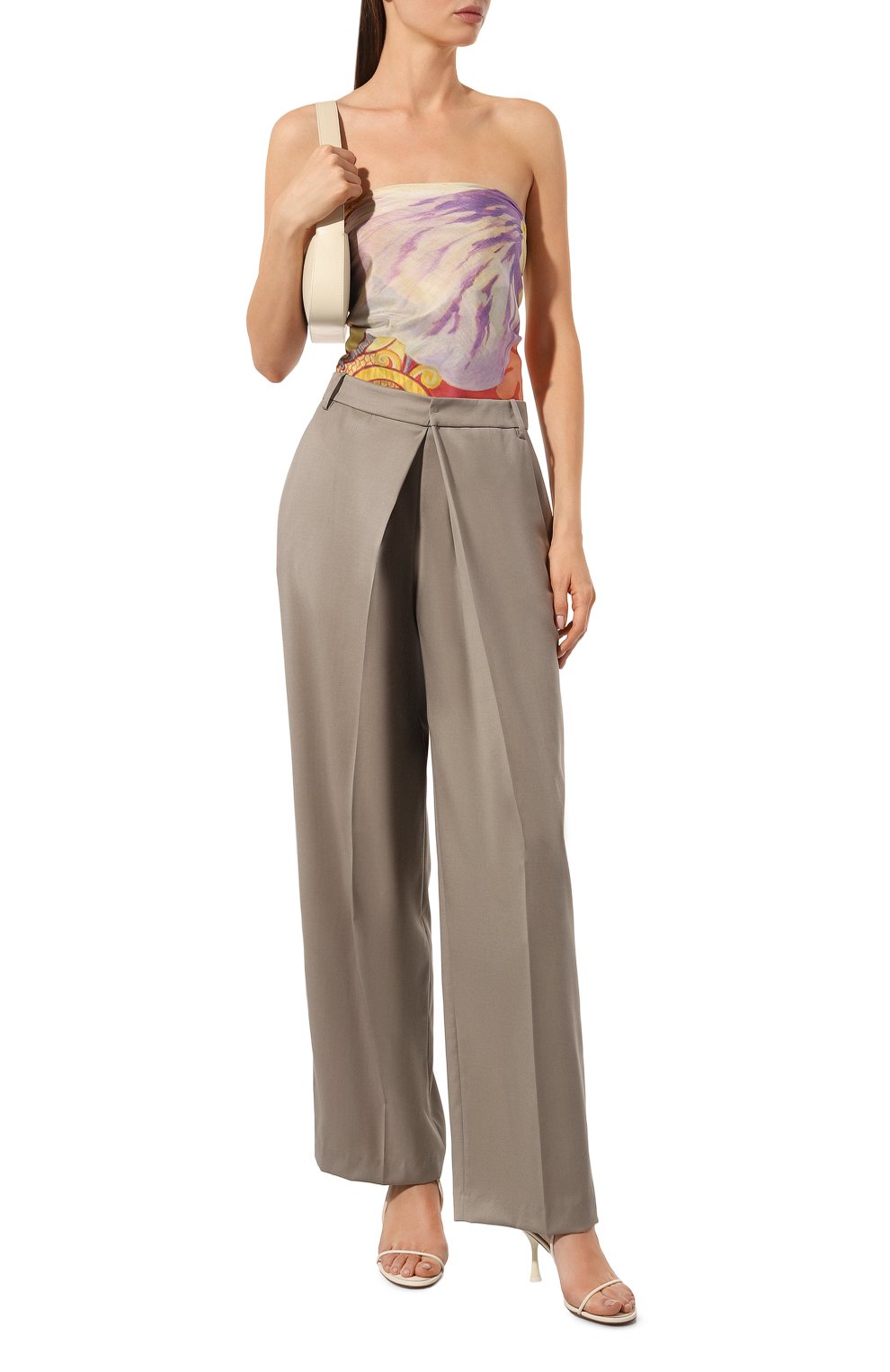 Шелковый платок анютины глазки GOURJI, арт. T23VT7R, фото 2