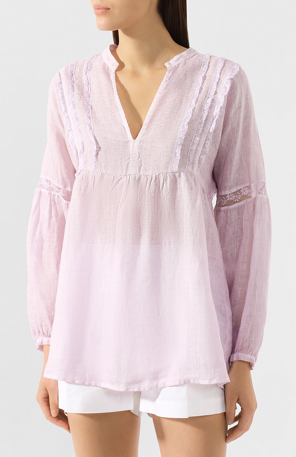 Льняная блузка 120% LINO, арт. P0W1984/D703/F00, фото 3