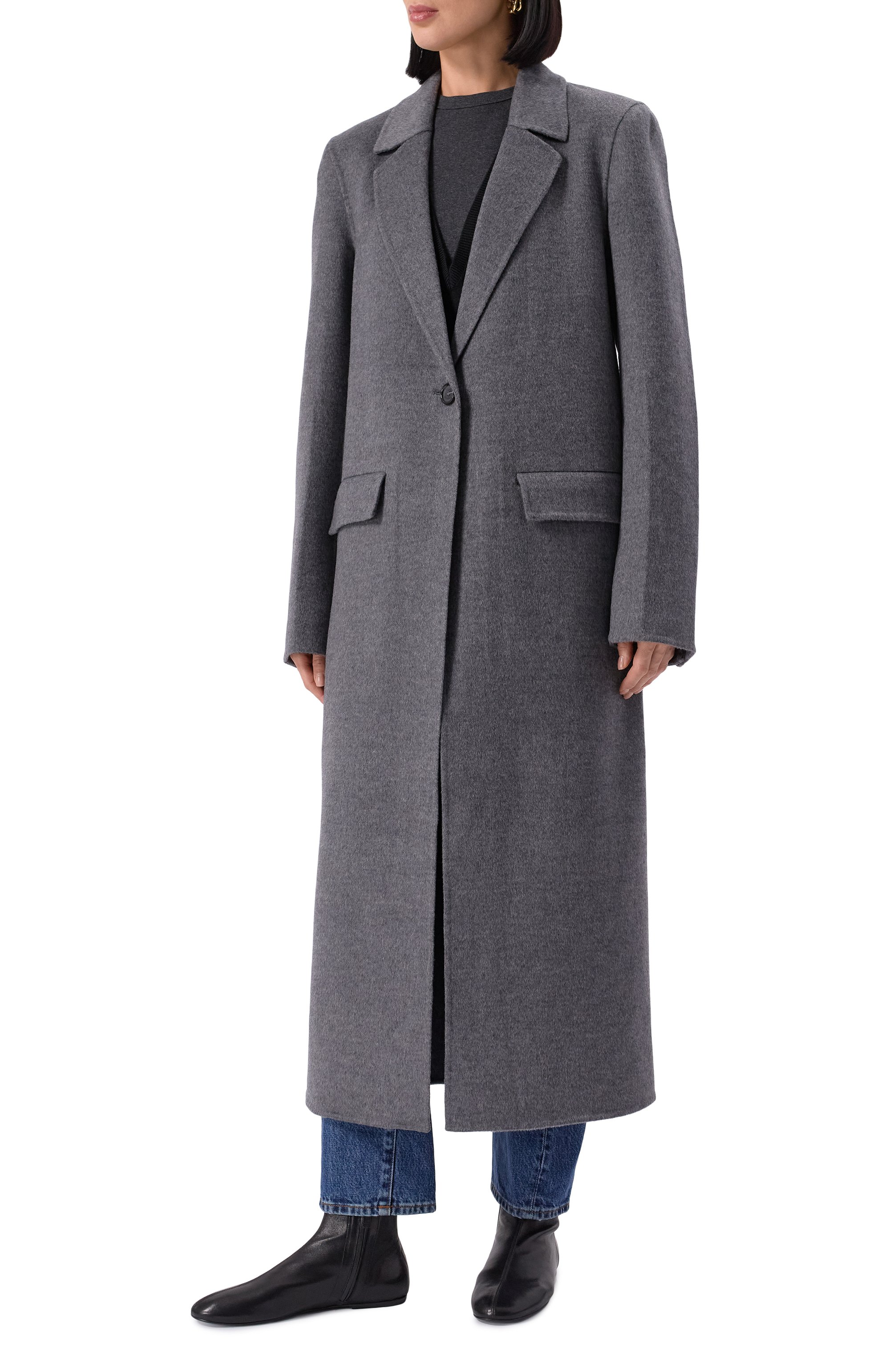 Шерстяное пальто TOTEME, арт. 251-WR04725-FB0006, фото 3