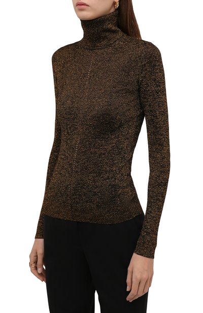 Водолазка SAINT LAURENT коричневого цвета по цене 104500 руб., арт. 670517/Y75GI, фото 3 Водолазка SAINT LAURENT, арт. 670517/Y75GI, фото 3