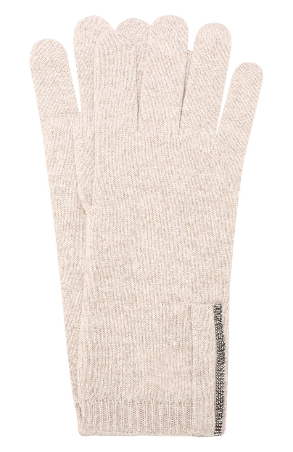 Кашемировые перчатки BRUNELLO CUCINELLI бежевого цвета по цене 69950 руб., арт. M12147189P, фото 1 Кашемировые перчатки BRUNELLO CUCINELLI, арт. M12147189P, фото 1