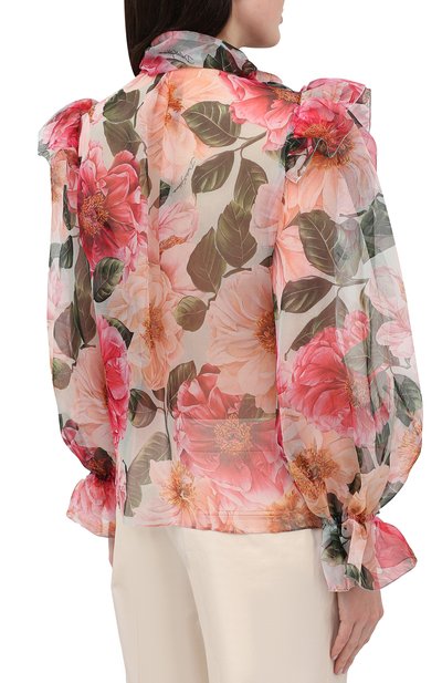 Шелковая блузка DOLCE & GABBANA, арт. F5L64T/IS1E1, фото 4