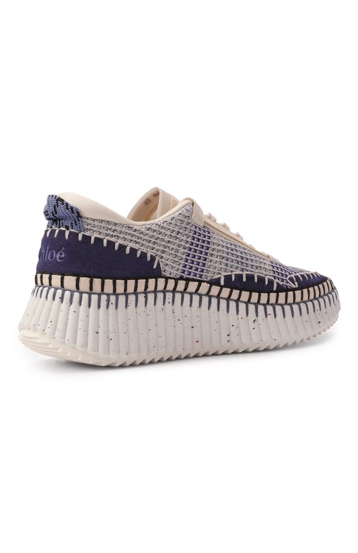 Текстильные кроссовки Nama Chloé CHC22S579Y0 Синий  CHC22S579Y0 Фото 5