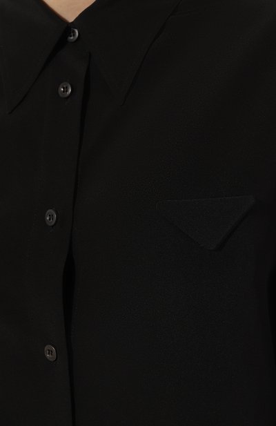 Шелковая рубашка PRADA, арт. P473F-1H51-F0002-221, фото 5