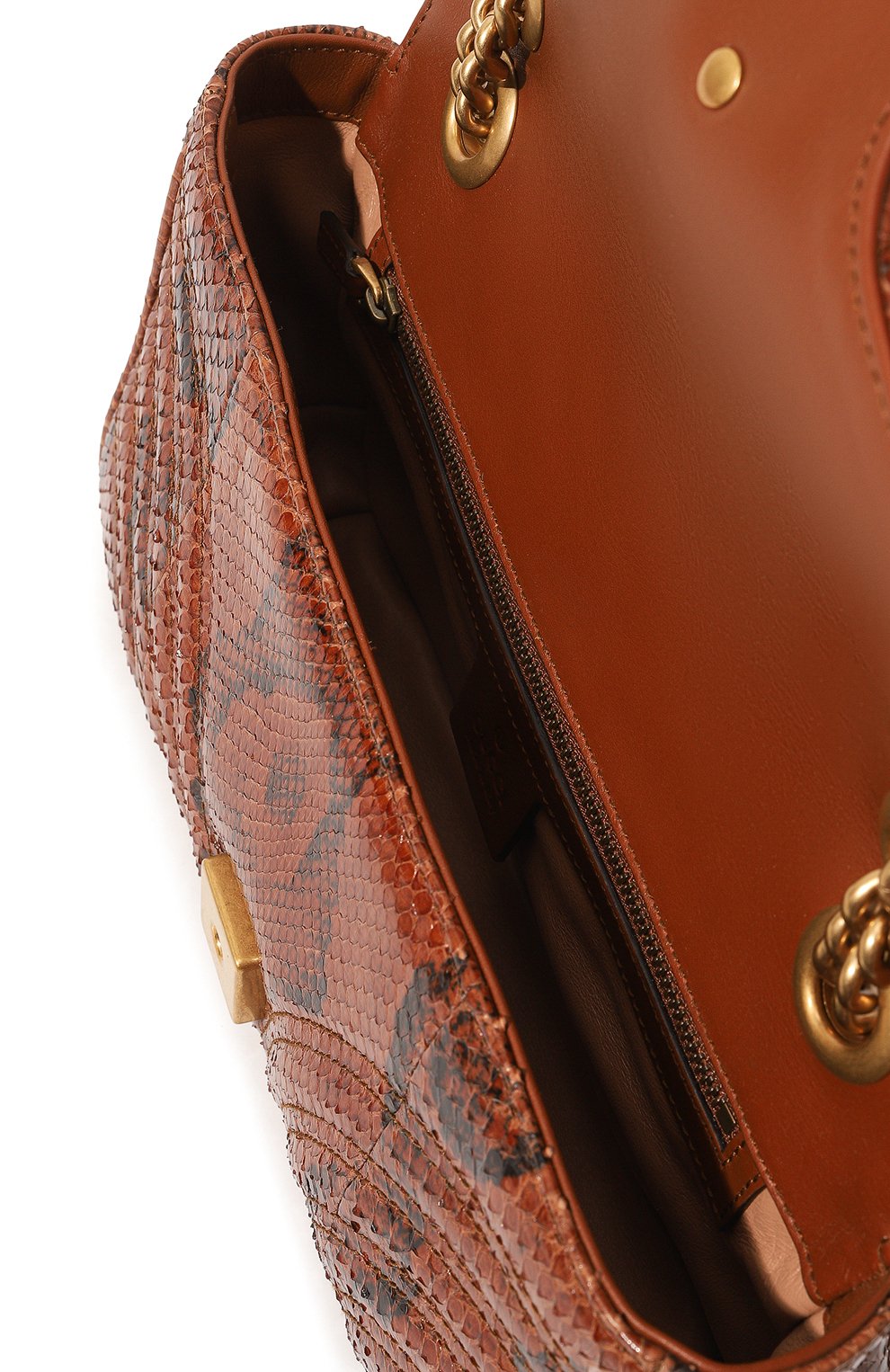 Сумка gg marmont small из кожи питона GUCCI, арт. 443497 LU3NT, фото 5