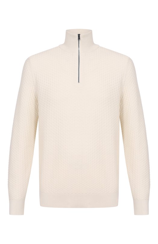 Хлопковый джемпер BOSS 50555118 Кремовый 50555118