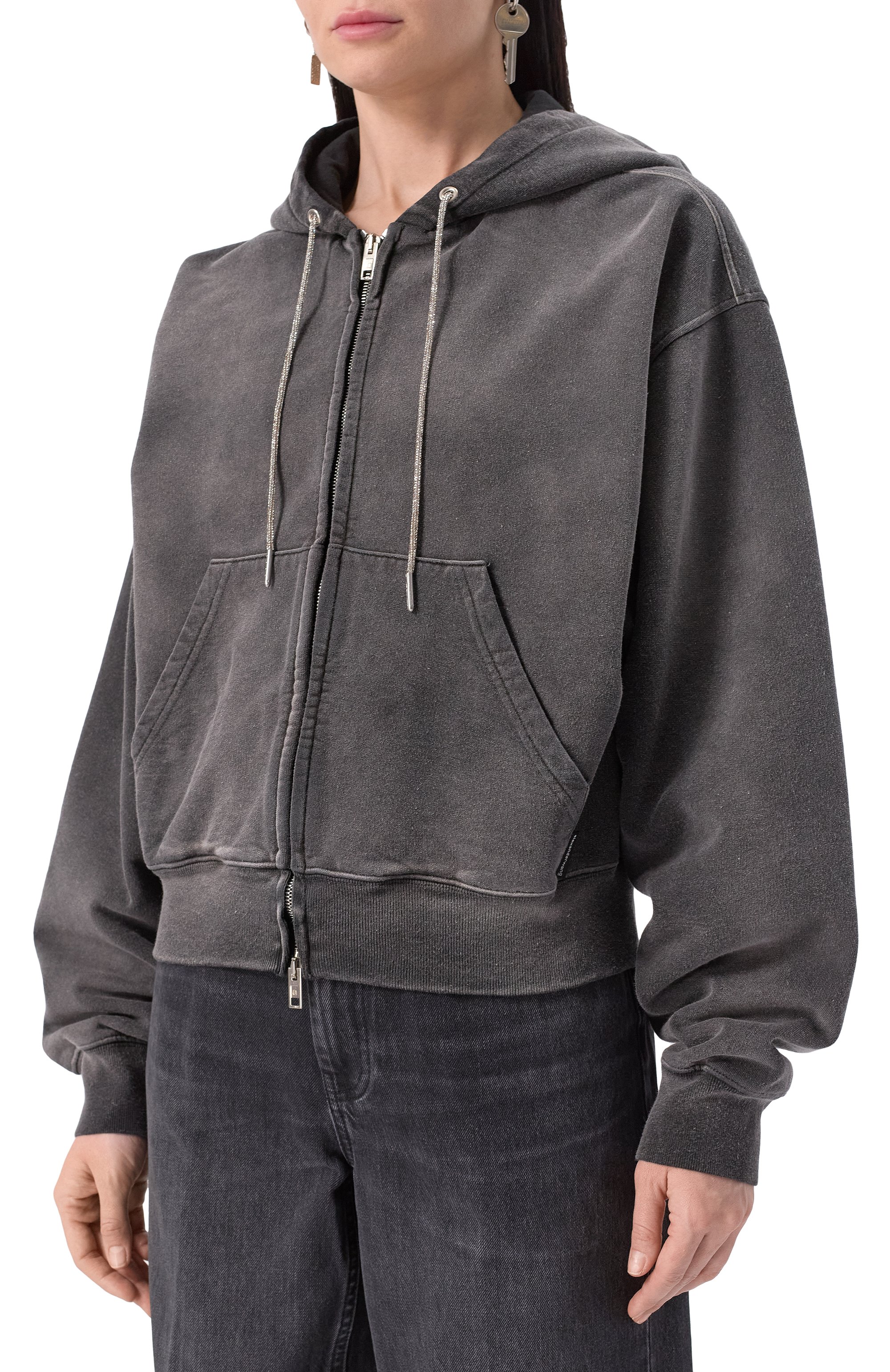 Хлопковая толстовка ALEXANDERWANG.T, арт. 4CC1252112, фото 3