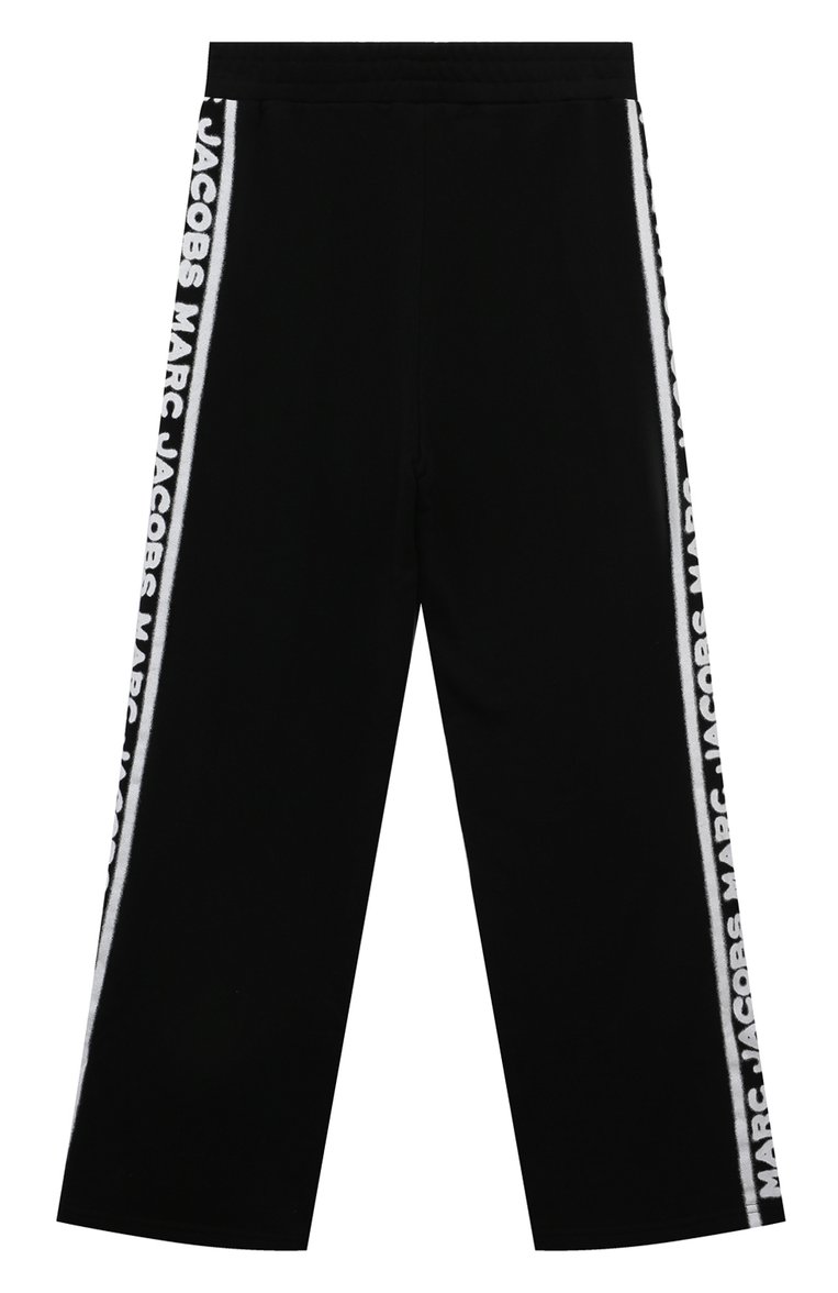 Детские хлопковые брюки MARC JACOBS (THE) черного цвета, арт. W60185/12A+ | Фото 2 (Материал внешний: Хлопок; Нос: Не проставлено; Случай: Повседневный; Ростовка одежда: 13 - 15 лет | 158 см)