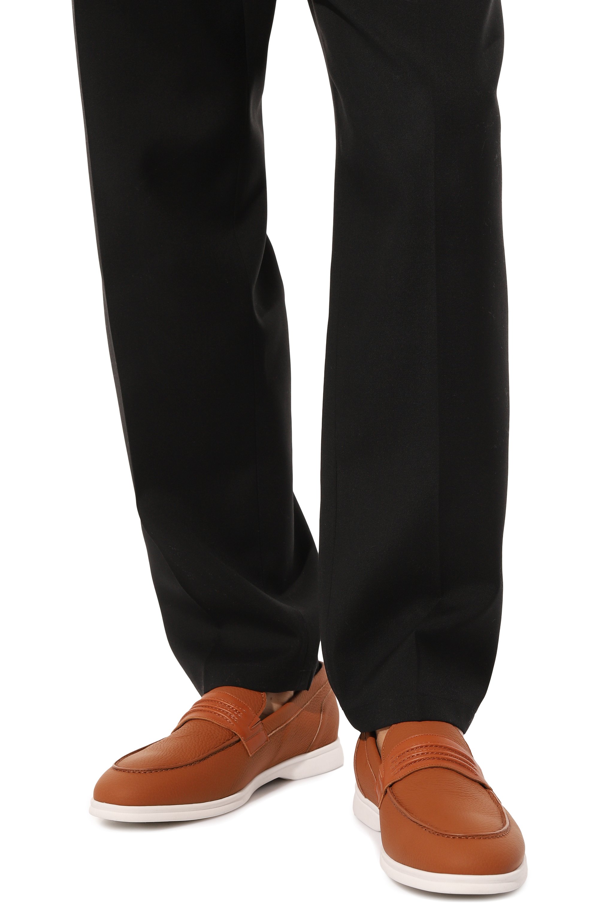 Кожаные лоферы ZILLI, арт. H0074AM1961VRUL01, фото 3