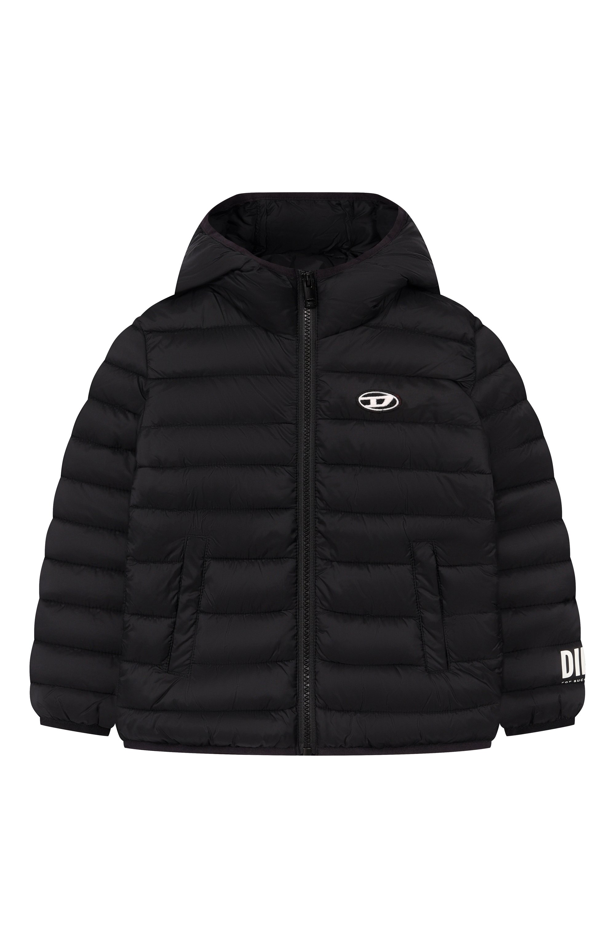 Утепленная куртка DIESEL черного цвета по цене 15750 руб., арт. J02695/KXBT0, фото 1 Утепленная куртка DIESEL, арт. J02695/KXBT0, фото 1