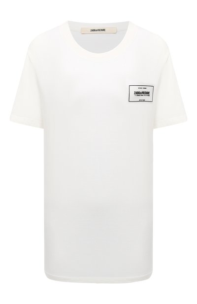 Женская хлопковая футболка ZADIG AND VOLTAIRE, арт. WJTS1804H