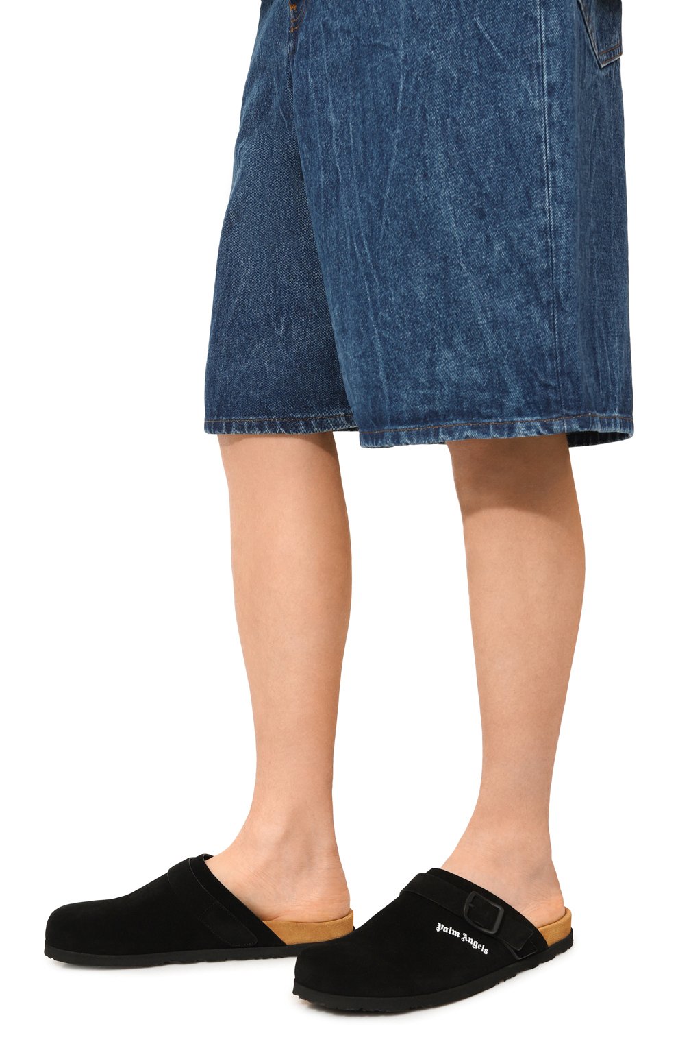 Замшевые сабо PALM ANGELS, арт. PMIJ008F24LEA002, фото 3