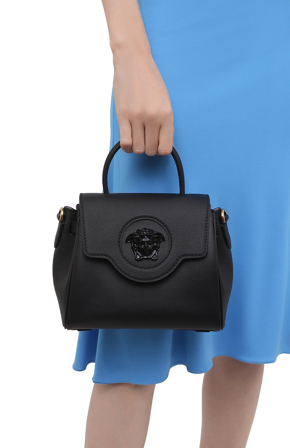 Сумка la medusa small VERSACE черного цвета по цене 263500 руб., арт. DBFI040/DVIT2T, фото 2 Сумка la medusa small VERSACE, арт. DBFI040/DVIT2T, фото 2