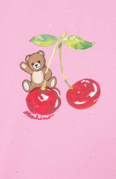 Хлопковая футболка MOSCHINO, арт. HFM06K/LBA10_001, фото 3