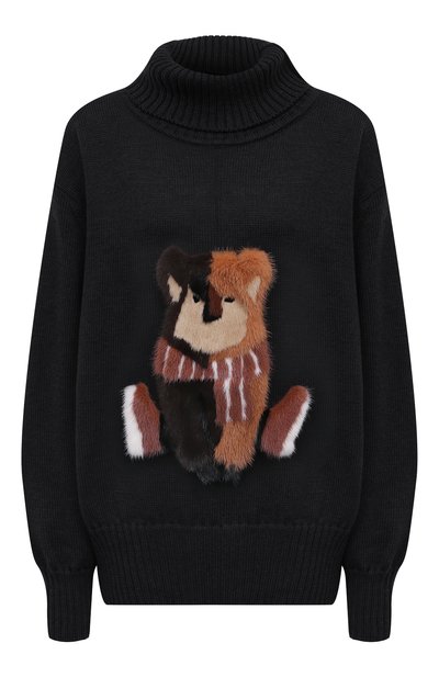 Шерстяной свитер с меховой отделкой COLOR TEMPERATURE, арт. М-1/511, фото 1