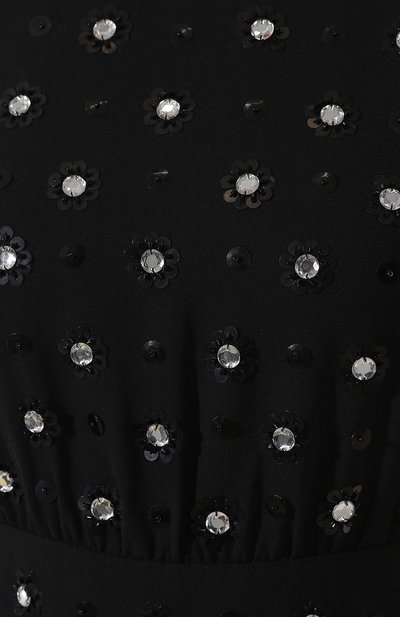 Платье с декоративной отделкой REDVALENTINO черного цвета по цене 77150 руб., арт. RR3VA01D/HQY, фото 5 Платье с декоративной отделкой REDVALENTINO, арт. RR3VA01D/HQY, фото 5