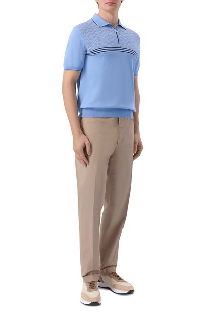 Поло из шелка и хлопка STEFANO RICCI, арт. K818117P31/F26283, фото 2