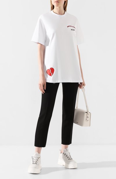 Хлопковая футболка MSGM, арт. 2742MDM209 195797, фото 2