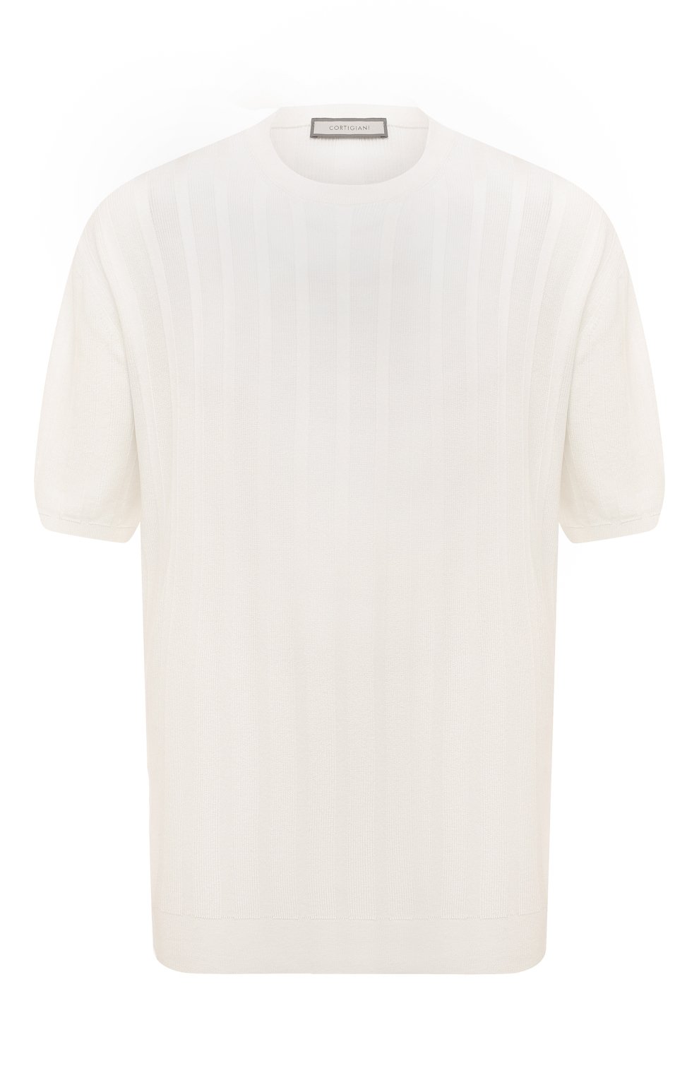 Хлопковый джемпер CORTIGIANI белого цвета по цене 55000 руб., арт. 719108, фото 1 Хлопковый джемпер CORTIGIANI, арт. 719108, фото 1