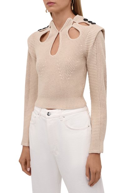 Свитер из хлопка и шерсти SELF-PORTRAIT, арт. PF21-001D, фото 3