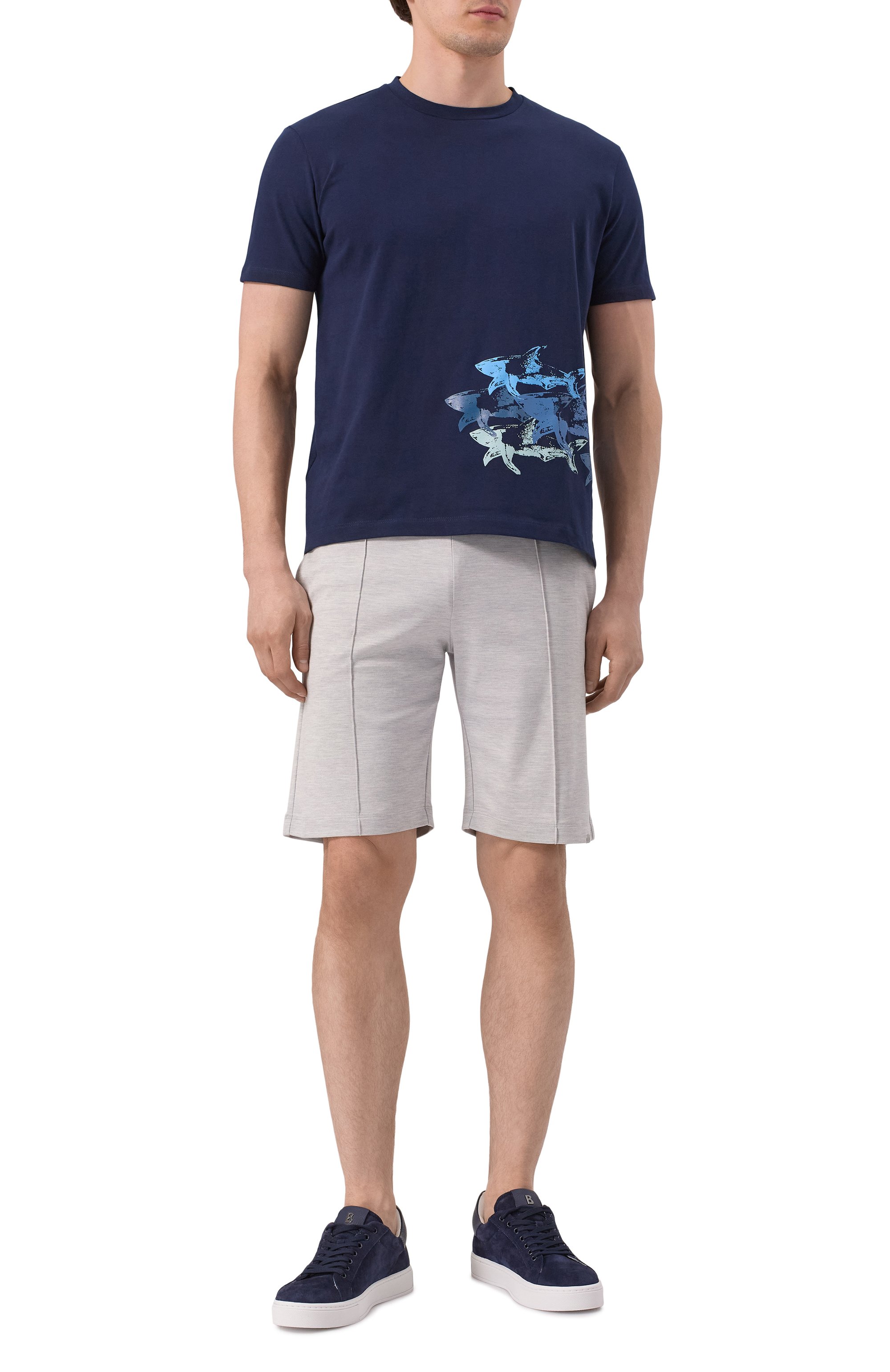 Шорты из шелка и хлопка PAUL&SHARK, арт. 25411874, фото 2