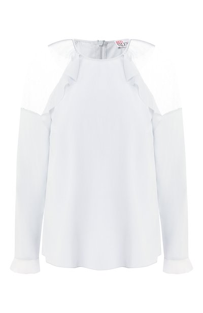 Женский шелковый топ REDVALENTINO, арт. RR3ABA50/KIW
